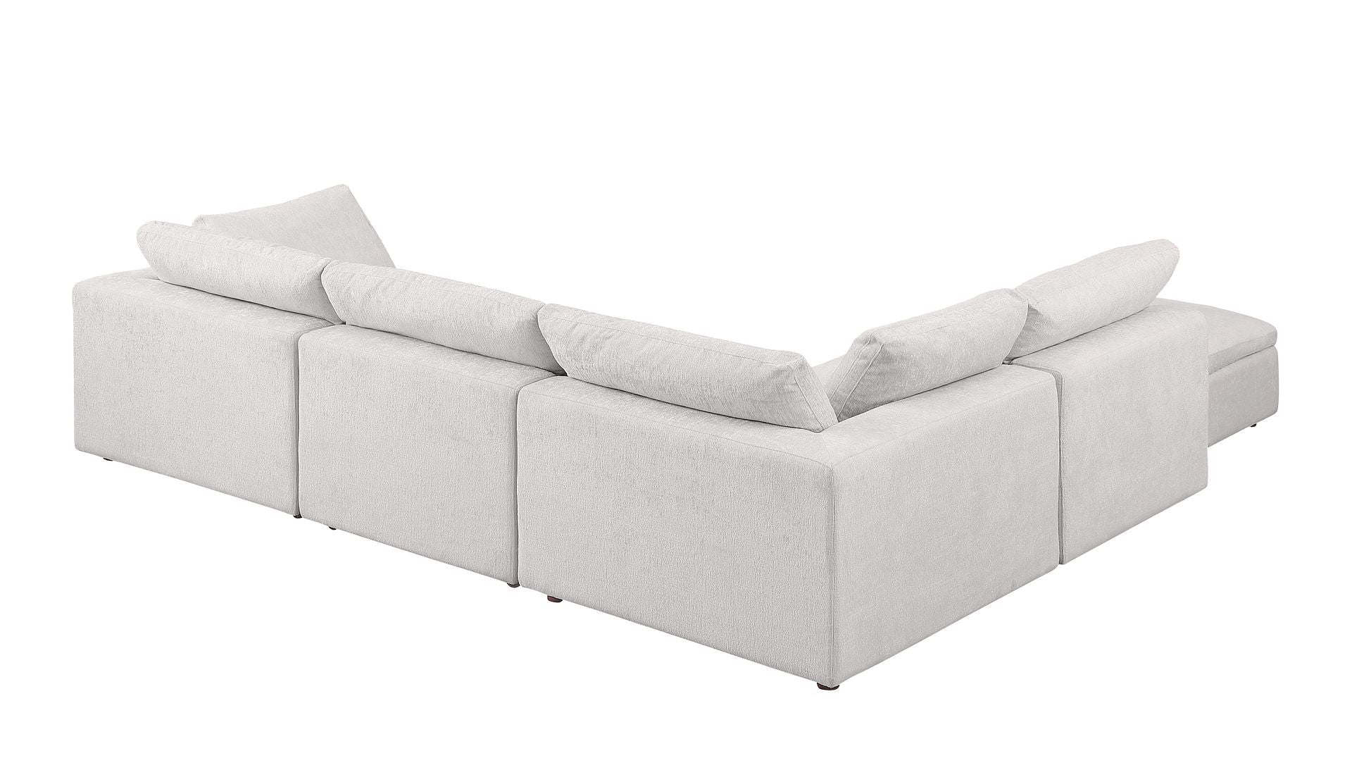 1100 Divanitalia 5-Piece Right Arm Facing 4-Seat Sectional Sofa - Top-grain Italian Leather