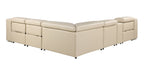 1116 Divanitalia 6-Piece L-Shaped Sectional Sofa in Top Grain Italian Leather with 3 Power Recliners & Power Headrests - Beige - SKU 1116-BEIGE-6PC-3PWR-SECTIONAL- GROUP - view 6