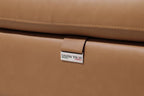 1246 Divanitalia 8-Piece U-Shaped Modular Power Reclining Sectional Sofa with 4 Power Recliners and Power Headrests - Top Grain Italian Leather