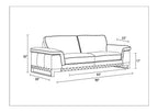 411 Divanitalia Sofa in Top-grain Italian Leather