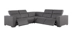 1208 Leather Reclining Set - Sofa & Loveseat with 4 Power Recliners