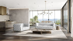 970 Divanitalia 2-Piece Sofa Set in Top-grain Italian Leather - White - SKU 970- WHITE 2PC (S/L) - GROUP
