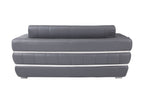 904 Divanitalia 2-Piece Sofa Set in Top-grain Italian Leather - Dark Grey - SKU 904- DARK GRAY 2PC (S/L) - GROUP - view 10