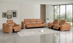 1116 Divanitalia 7-Piece Modular Power Reclining Sofa, Loveseat & Chair Set in Top Grain Italian Leather with 6 Power Recliners & Power Headrests - Cognac - SKU 1116-COGNAC-7.6-HT-3PC - view 2