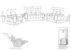 1224 Divanitalia 6-Piece Modular Power Reclining Sofa, Loveseat & Chair Set in Top Grain Italian Leather with 6 Power Recliners & Power Headrests - White - SKU 1224-WHITE-6.6-HT-3PC - view 17