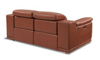 9762 Divanitalia Top Grain Italian Leather Power Reclining Loveseat with Adjustable Headrests - Camel - SKU 9762-PWR-L-CAMEL - view 3