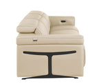 1126 Divanitalia 3-Piece Modular Power Reclining Sofa in Top Grain Italian Leather with 3 Power Recliners & Power Headrests