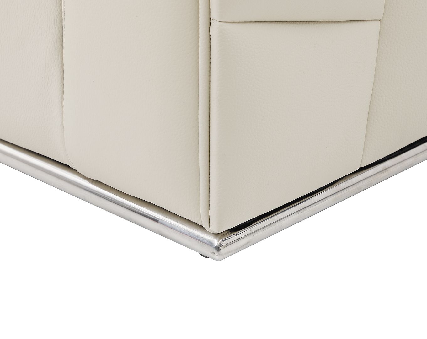 998 Divanitalia Cream Left Arm Facing Sectional Sofa in Top-grain Italian Leather