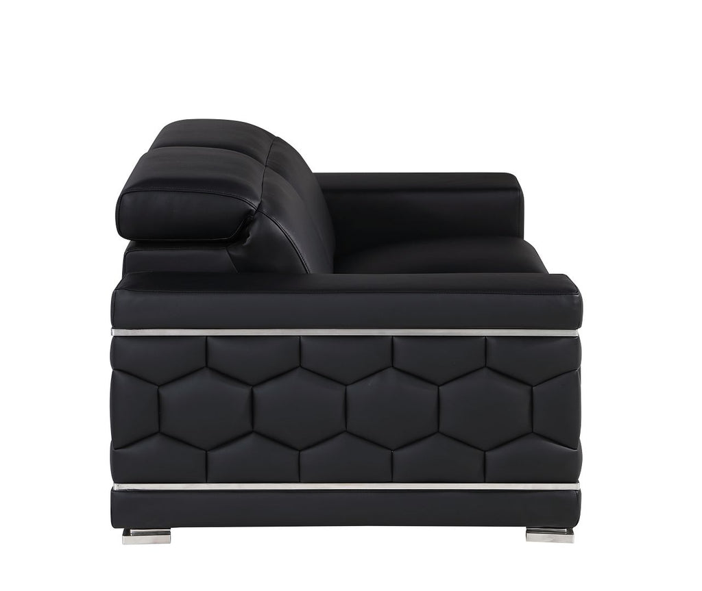 296 Genuine Loveseat - Black - SKU 296-BLACK-L - view 5