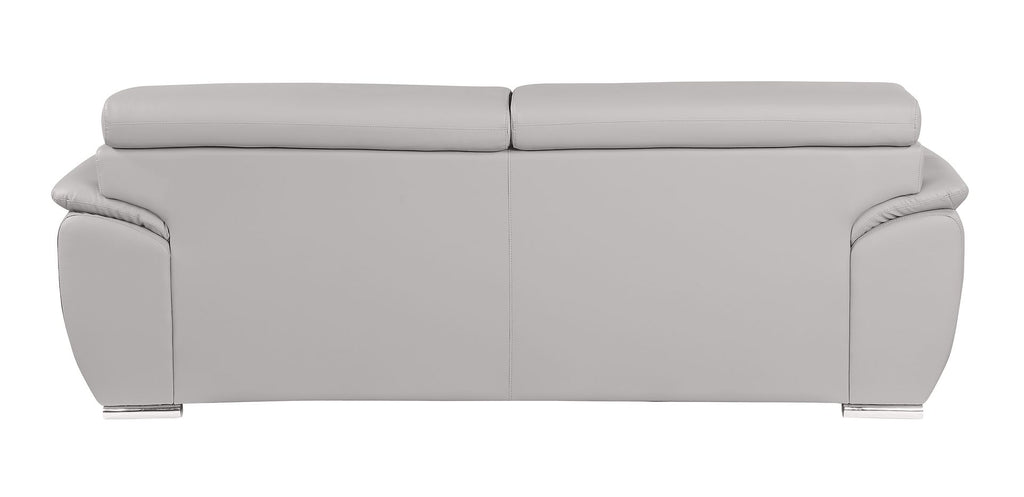 4571 Modern Genuine Leather 2-Piece Sofa Set - Light Grey - SKU 4571-LV LIGHT GREY 2PC (S/L) - GROUP - view 11