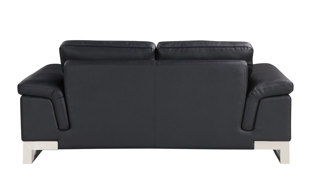 411 Divanitalia Loveseat in Top-grain Italian Leather