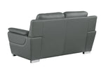 4572 Modern Genuine Leather 2-Piece Sofa Set - Dark Grey - SKU 4572 GRAY 2PC (S/L) - GROUP - view 8
