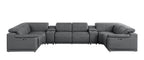 2679 8-Piece U-Shaped Power Reclining Sectional Sofa in Genuine Leather - 4 Recliners