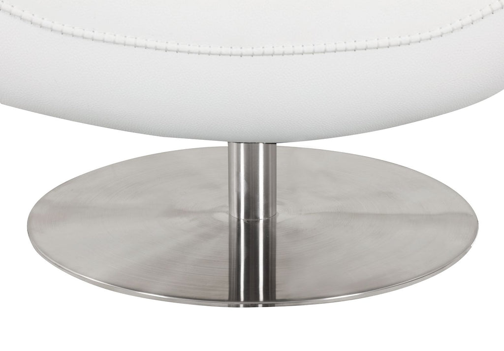 C74 Divanitalia Swivel Chair in Top-grain Italian Leather