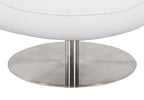 C74 Divanitalia Swivel Chair in Top-grain Italian Leather