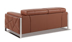 903 Divanitalia Loveseat with Adjustable Headrest in Top-grain Italian Leather