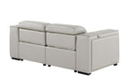 1224 Divanitalia 2-Piece Modular Power Reclining Loveseat in Top Grain Italian Leather with 2 Power Recliners & Power Headrests