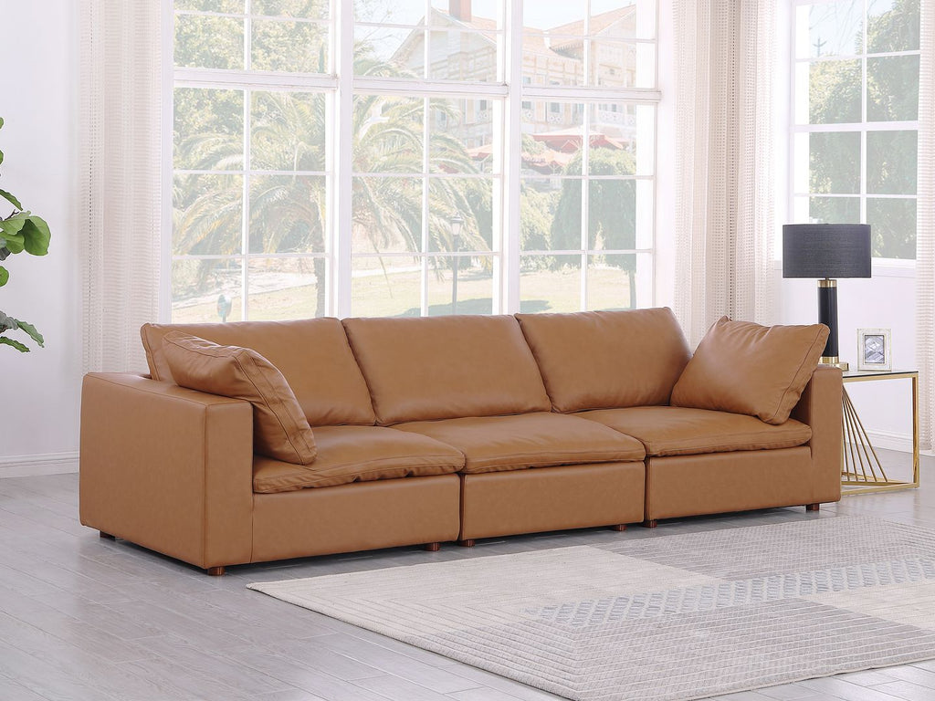 1100 Divanitalia Modular Sofa - Cognac - SKU 1100-COGNAC-S