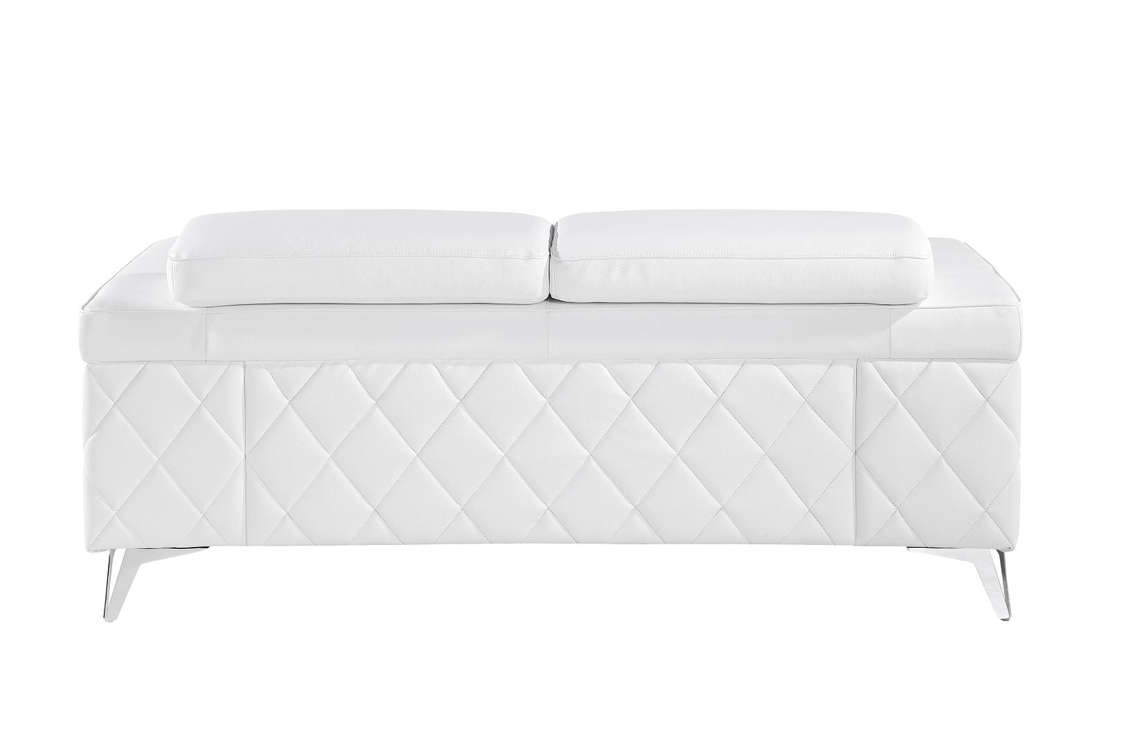 1140 Divanitalia Loveseat with Adjustable Headrest in Top-grain Italian Leather