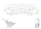 1116 Divanitalia 5-Piece L-Shaped Sectional Sofa in Top Grain Italian Leather with 3 Power Recliners & Power Headrests - Cognac - SKU 1116-COGNAC-5PC-3PWR-SECTIONAL- GROUP - view 15