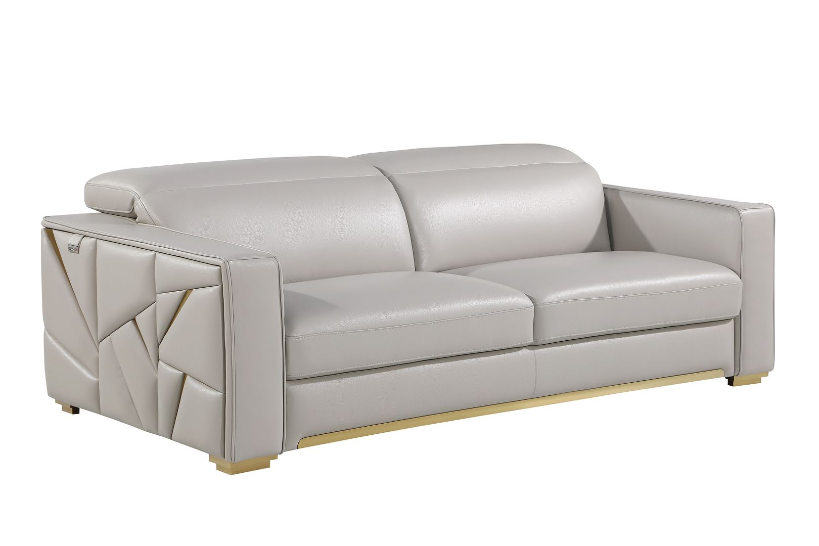 1120 Divanitalia Sofa with Adjustable Headrest in Top-grain Italian Leather