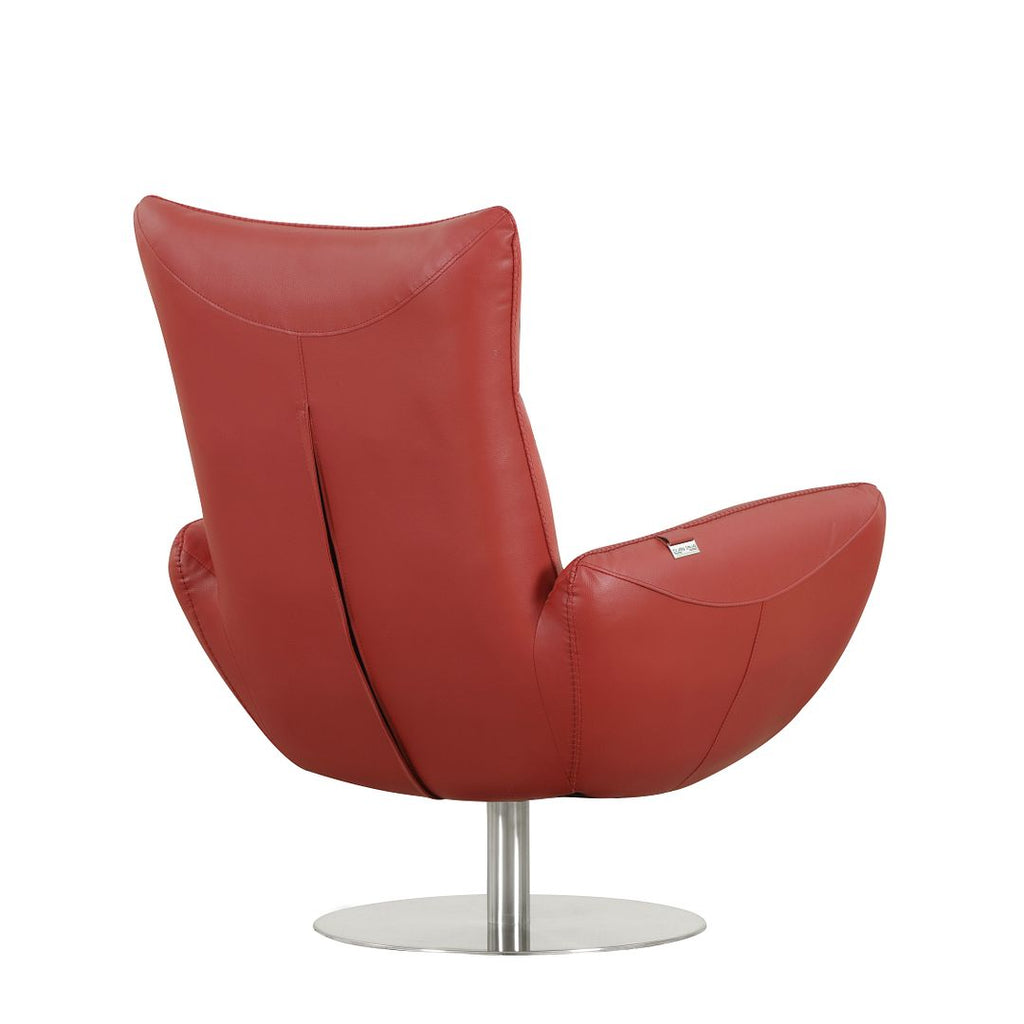 C74 Divanitalia Swivel Chair in Top-grain Italian Leather
