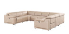 2679 8-Piece U-Shaped Power Reclining Sectional Sofa in Genuine Leather - 4 Recliners