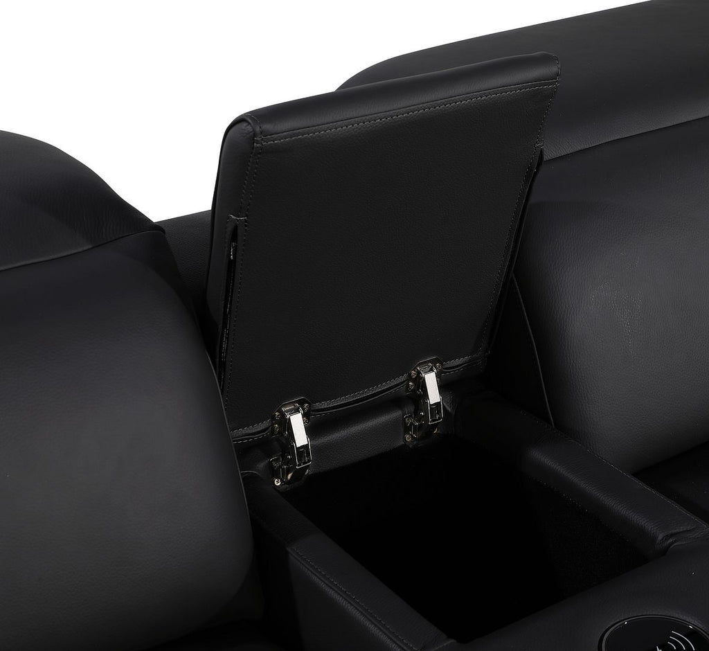 1116 Divanitalia 12-Piece U-Shaped Sectional Sofa in Top Grain Italian Leather with 4 Power Recliners & Power Headrests