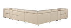1116 Divanitalia 8-Piece L-Shaped Sectional Sofa in Top Grain Italian Leather with 3 Power Recliners & Power Headrests - Beige - SKU 1116-BEIGE-8PC-3PWR-SECTIONAL- GROUP - view 6