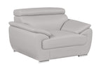 4571 Modern Genuine Leather 3-Piece Sofa Set - Light Grey - SKU 4571-LV LIGHT GREY 3PC (S/L/C) - GROUP - view 7