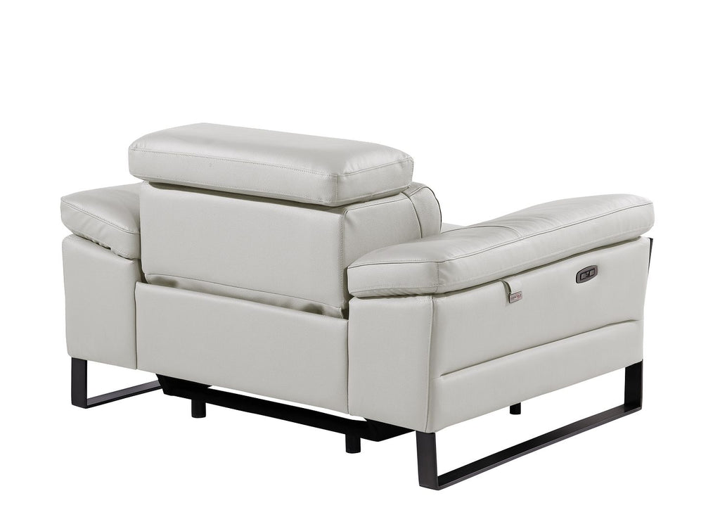1246 Divanitalia Power Reclining Arm Chairwith Power Headrests - Top Grain Italian Leather