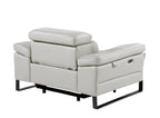 1246 Divanitalia Power Reclining Arm Chairwith Power Headrests - Top Grain Italian Leather