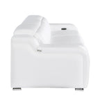 1116 Divanitalia 3-Piece Modular Power Reclining Sofa in Top Grain Italian Leather with 3 Power Recliners & Power Headrests