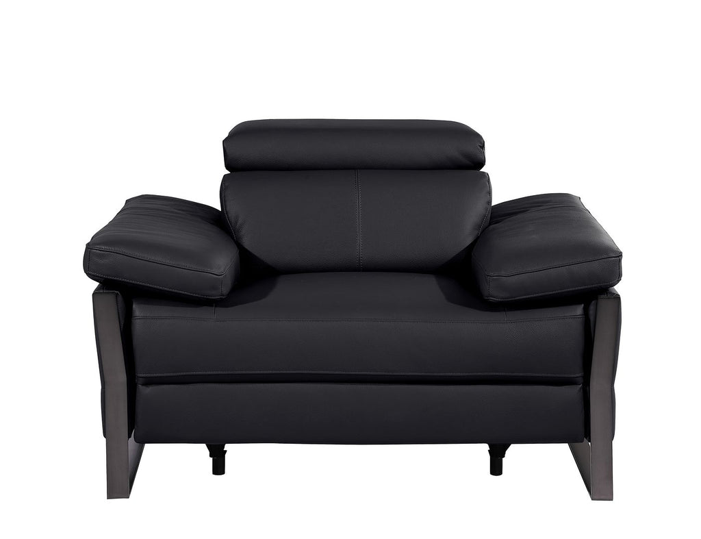 1246 Divanitalia Power Reclining Arm Chairwith Power Headrests - Top Grain Italian Leather