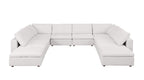 1100 Divanitalia 10-Piece U-Shaped Sectional Sofa with Chaise in Top-grain Italian Leather