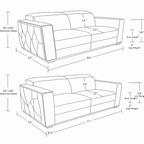 1120 Divanitalia 2-Piece Sofa Set with Adjustable Headrest in Top-grain Italian Leather - Dark Grey - SKU 1120-DK-GREY-2PC - view 17