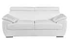 4571 Modern Genuine Leather 3-Piece Sofa Set - White - SKU 4571-LV WHITE 3PC (S/L/C) - GROUP - view 6