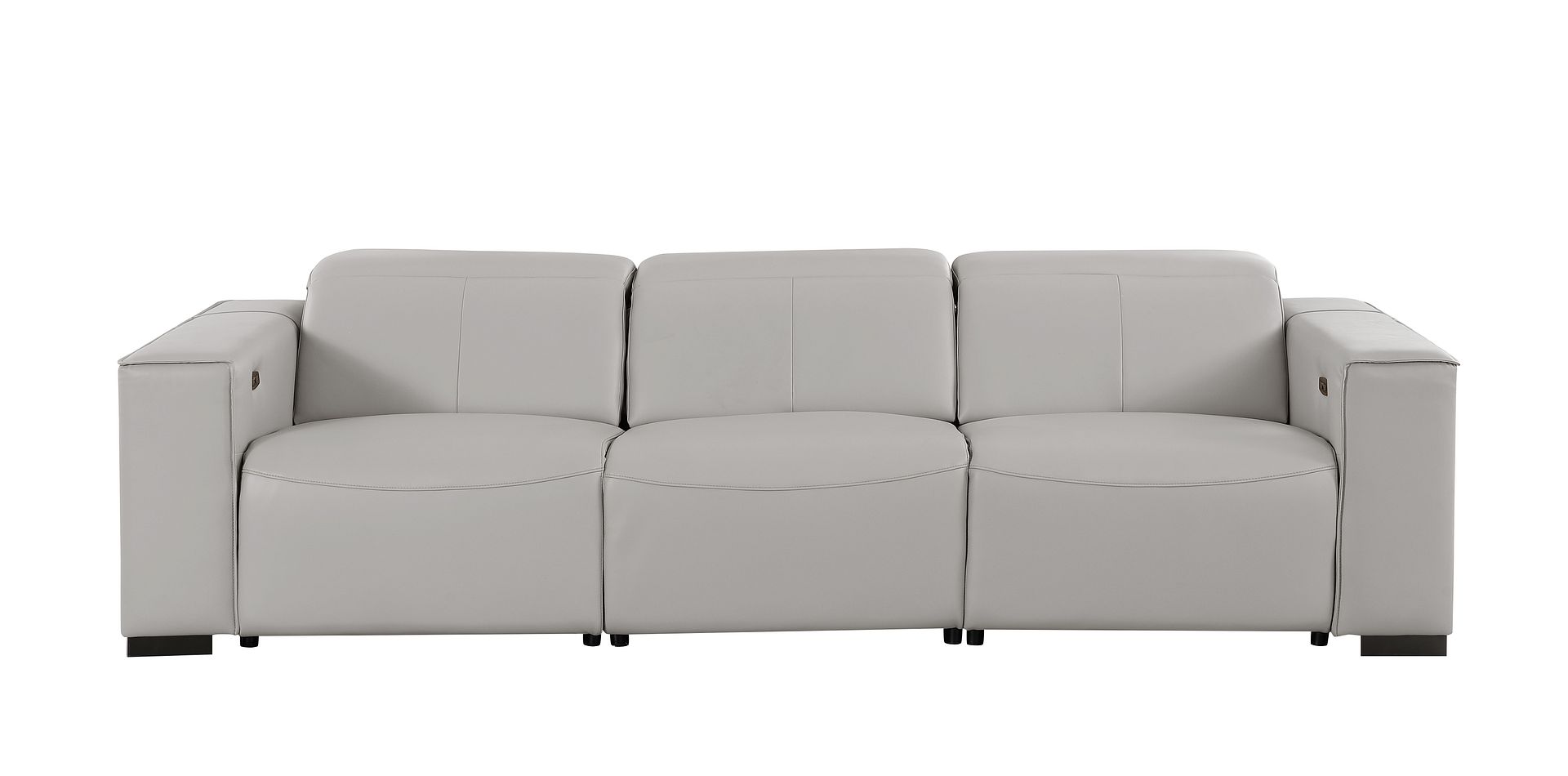 1208 Genuine Leather Triple Power Reclining Sofa