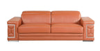 692 Divanitalia 3-Piece Sofa Set with Adjustable Headrest in Top-grain Italian Leather - Camel - SKU 692- CAMEL 3PC (S/L/CH) - GROUP - view 3