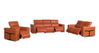 1126 Divanitalia 6-Piece Modular Power Reclining Sofa, Loveseat & Chair Set in Top Grain Italian Leather with 5 Power Recliners & Power Headrests - Camel - SKU 1126-CAMEL-6.5-HT-3PC - view 4