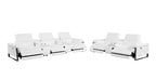 1246 Divanitalia Modular Power Reclining Dual Console Sofa and Console Loveseat Set with Power Headrests - Top Grain Italian Leather - White - SKU 1246-WHITE-8.5-HT-2PC - view 5
