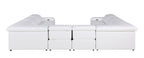 1116 Divanitalia 8-Piece U-Shaped Sectional Sofa in Top Grain Italian Leather with 4 Power Recliners & Power Headrests - White - SKU 1116-WHITE-8PC-4PWR-U-NC-SECTIONAL-GROUP - view 7