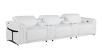 1126 Divanitalia 5-Piece Modular Power Reclining Sofa in Top Grain Italian Leather with 3 Power Recliners & Power Headrests