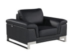 411 Divanitalia Chair in Top-grain Italian Leather