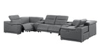 2679 8-Piece U-Shaped Power Reclining Sectional Sofa in Genuine Leather - 4 Recliners