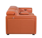 1224 Divanitalia 3-Piece Modular Power Reclining Loveseat in Top Grain Italian Leather with 2 Power Recliners & Power Headrests - Camel - SKU 1224-CAMEL-3.2-HT - view 6