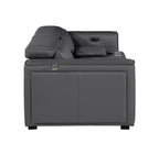 1224 Divanitalia 3-Piece Modular Power Reclining Loveseat in Top Grain Italian Leather with 2 Power Recliners & Power Headrests - Dark Grey - SKU 1224-DK-GREY-3.2-HT - view 6