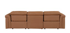 1126 Divanitalia 3-Piece Modular Power Reclining Sofa in Top Grain Italian Leather with 2 Power Recliners & Power Headrests