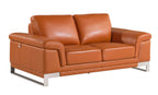 411 Divanitalia Loveseat in Top-grain Italian Leather