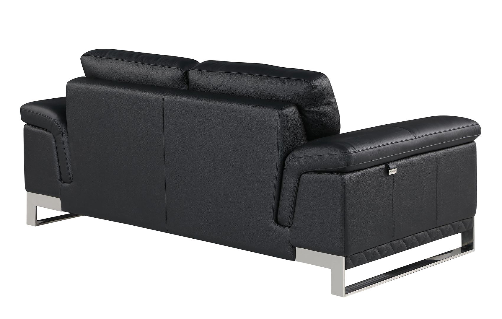 411 Divanitalia Loveseat in Top-grain Italian Leather